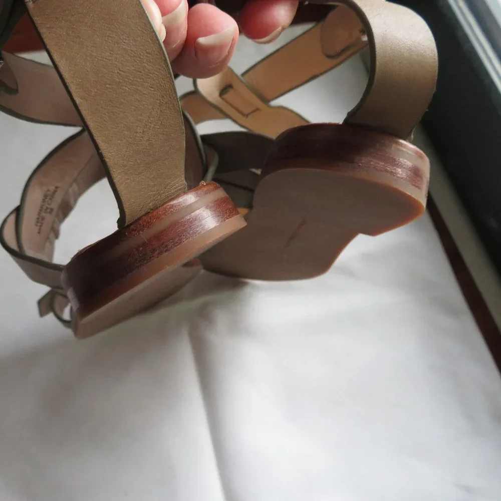 French Connection Harmoney Leather Strappy Gladiator Sandals 38